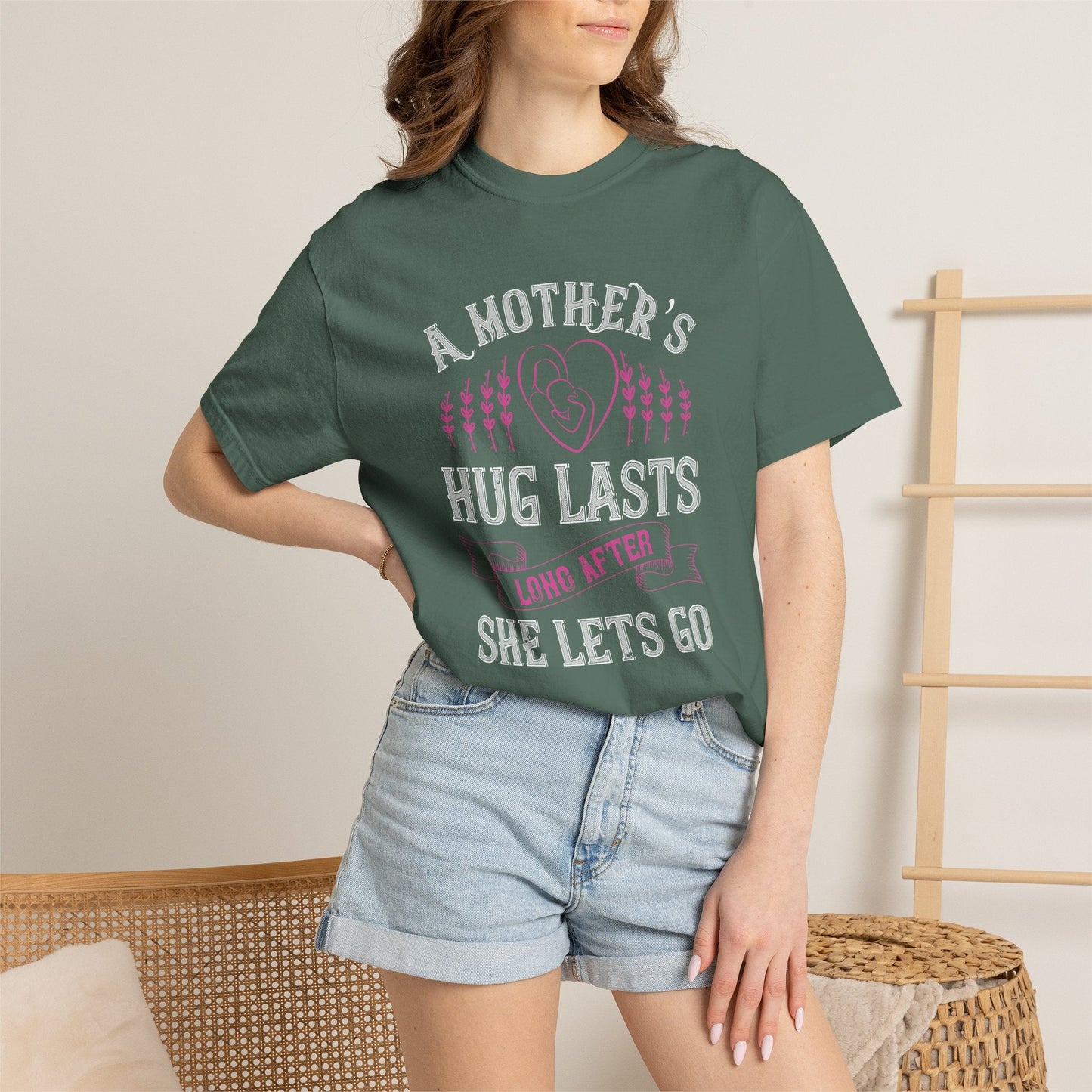 Mom T-shirt Mother Day Mama Tee Unisex Comfort Colors Garment-Dyed Cotton h58