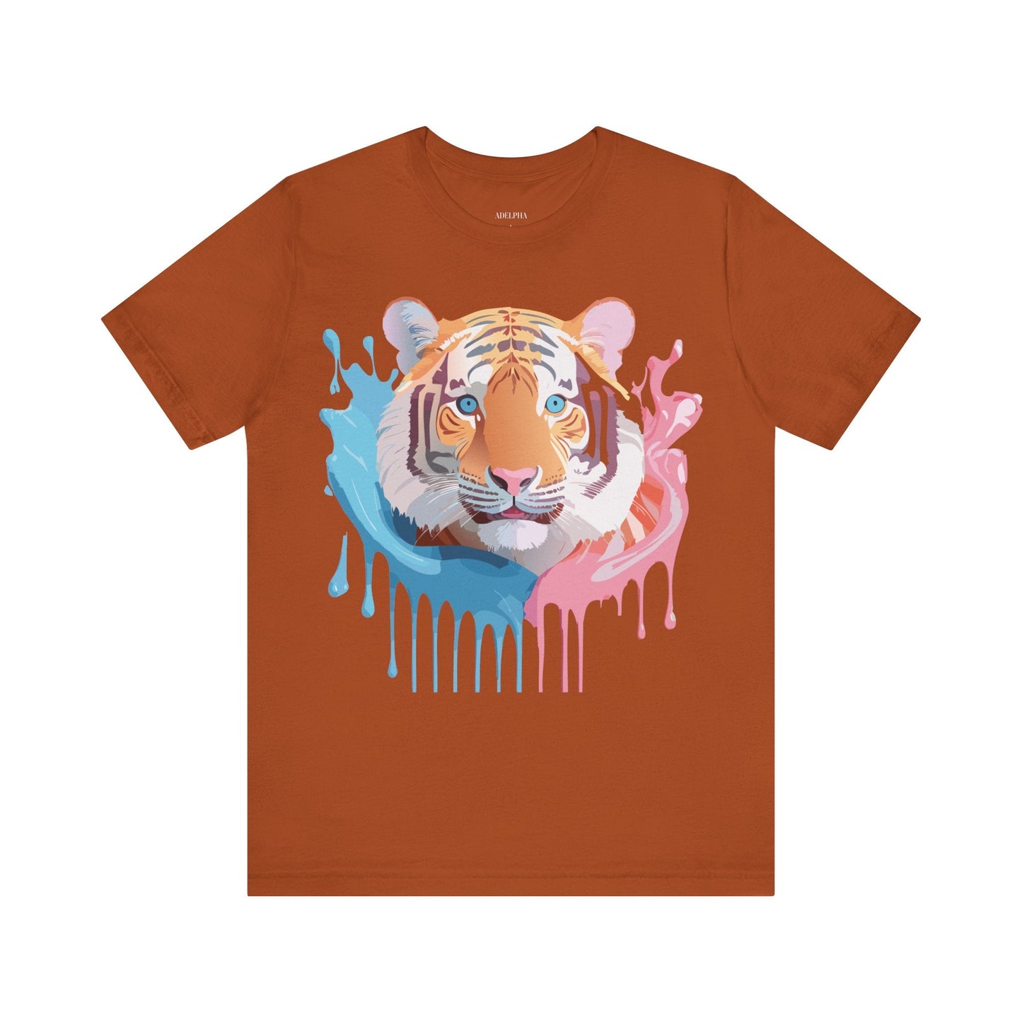 Adelpha Tiger Graphic Tee Premium Unisex Jersey Short Sleeve With Vintage Artwork