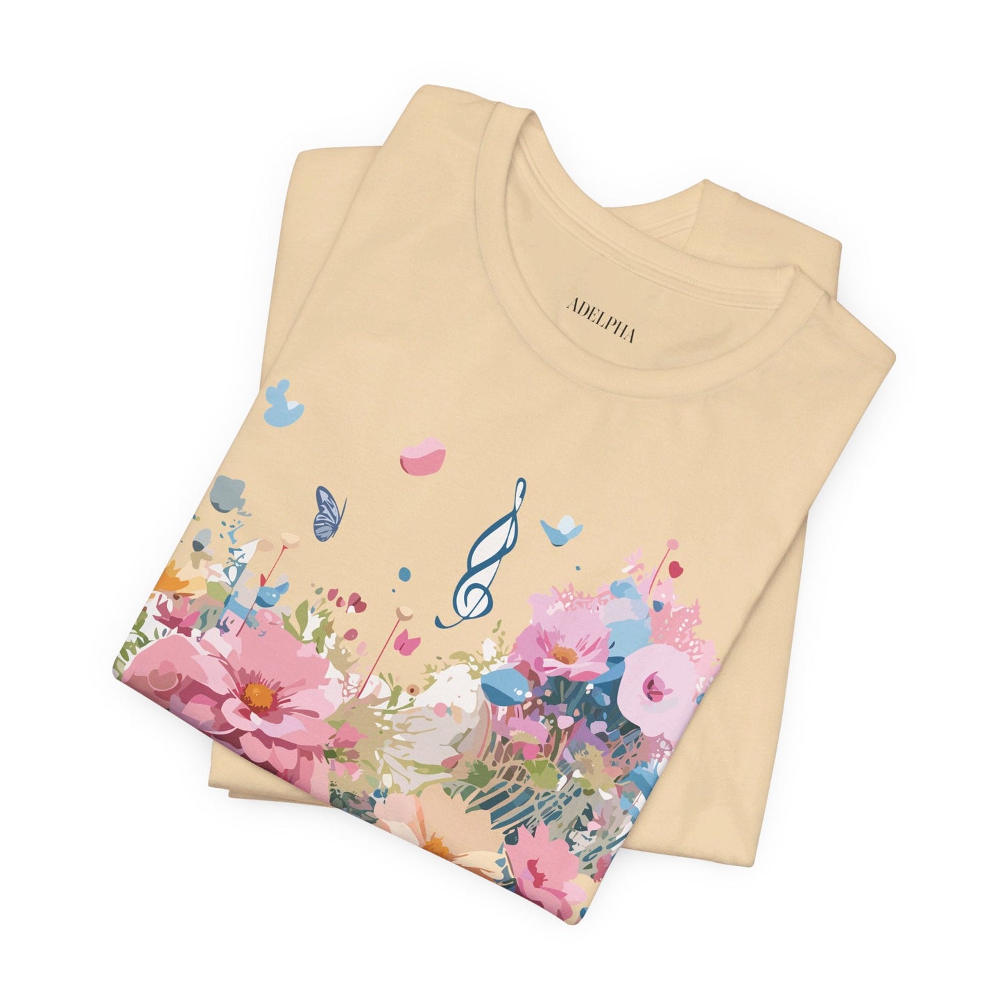 Adelpha Vintage Inspired Music Graphic Unisex T Shirt Tee For Everyday Casual Wear
