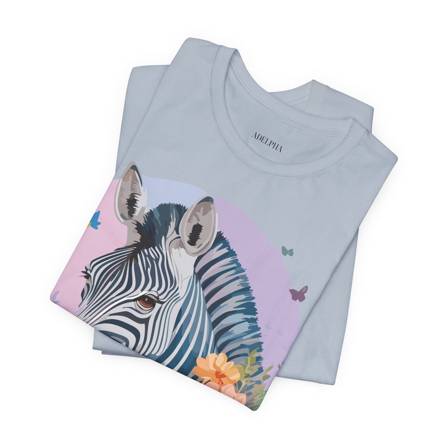 Zebra Graphic Unisex 100 Cotton Vintage Animal Art T-Shirt 3