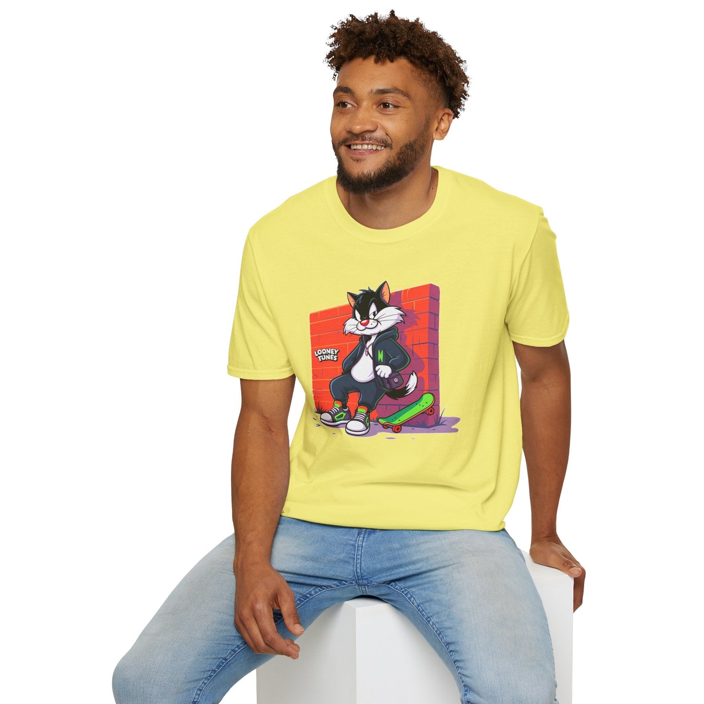 Cartoon T Shirt With Animation Design Unisex Softstyle Graphic Tee Funny Animals