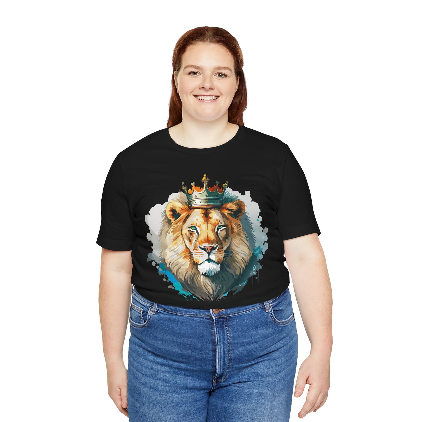 Lion Shirt, Animal Shirt, T-Shirt with Lion, Art Design Tee, Animal Tees, Safari T-Shirt, Crown Tee 13