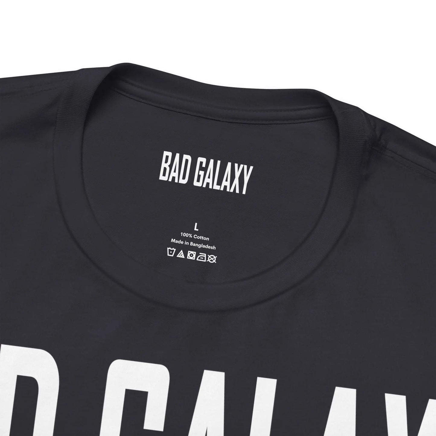 Bad Galaxy Tee Shirt With Red Stamp Made To Order Lightweight 100 Percent Cotton Free Shipping