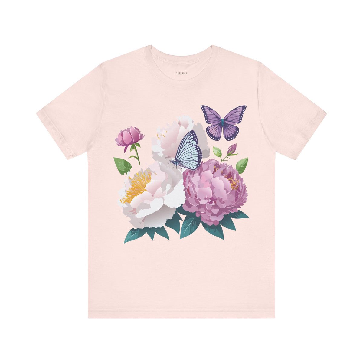 Floral Graphic Tee Shirt - Bella+Canvas Unisex 100 Cotton 32