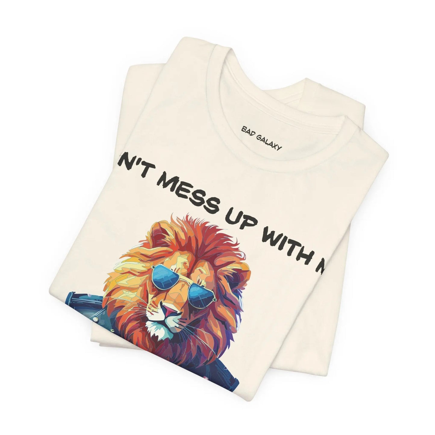 Animal T Shirt By Bad Galaxy Unisex 100 Percent Cotton Graphic Tee Eco Friendly Made In USA