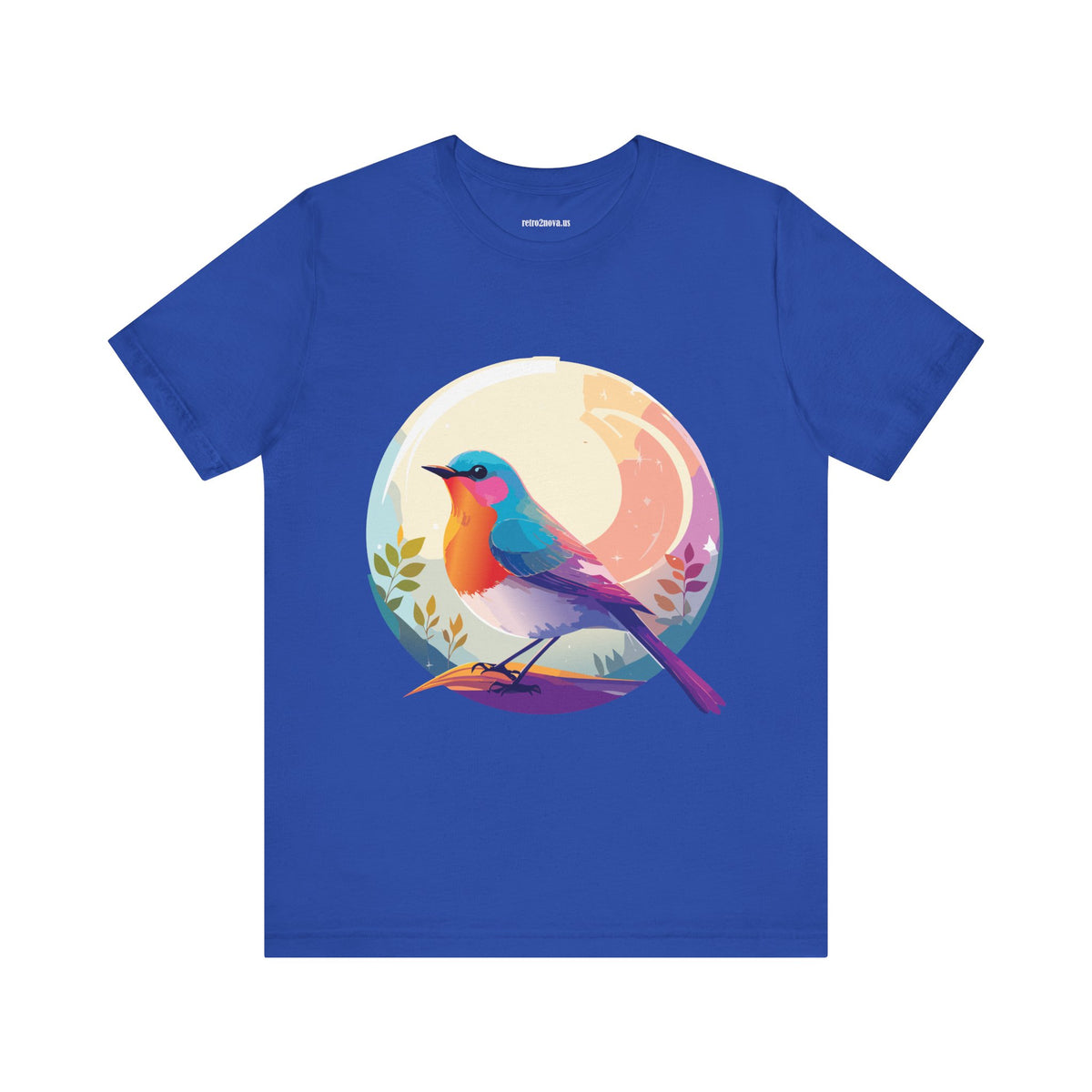 Bird Graphic Unisex Cotton Bella+Canvas Tee with Animal Design ab1