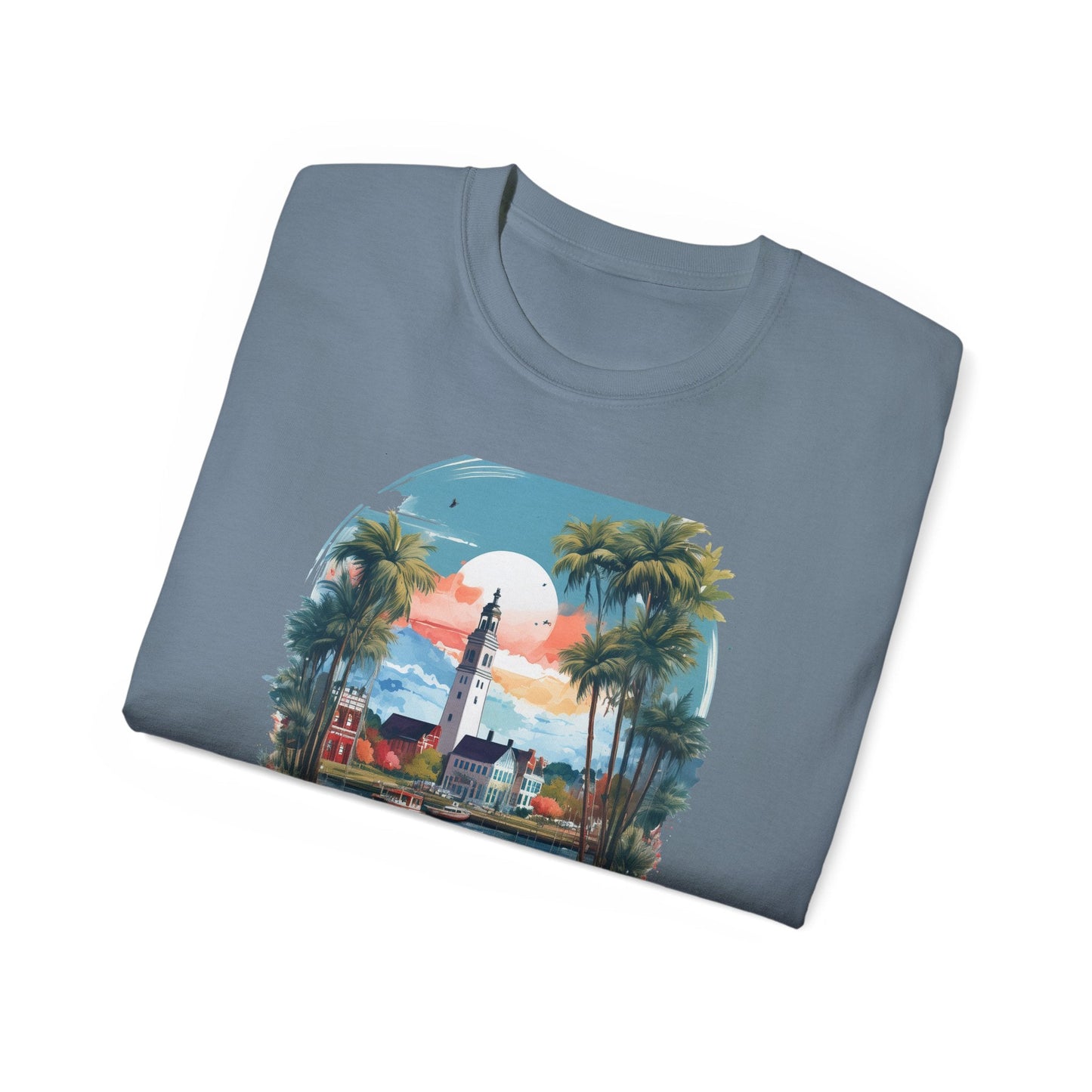 Delaware Graphic Unisex Cotton T‑Shirt 2