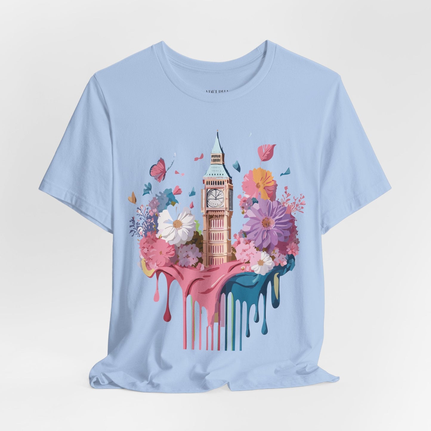 Adelpha London Tourist Unisex Graphic Tee Vintage Inspired Art Design Short Sleeve Shirt