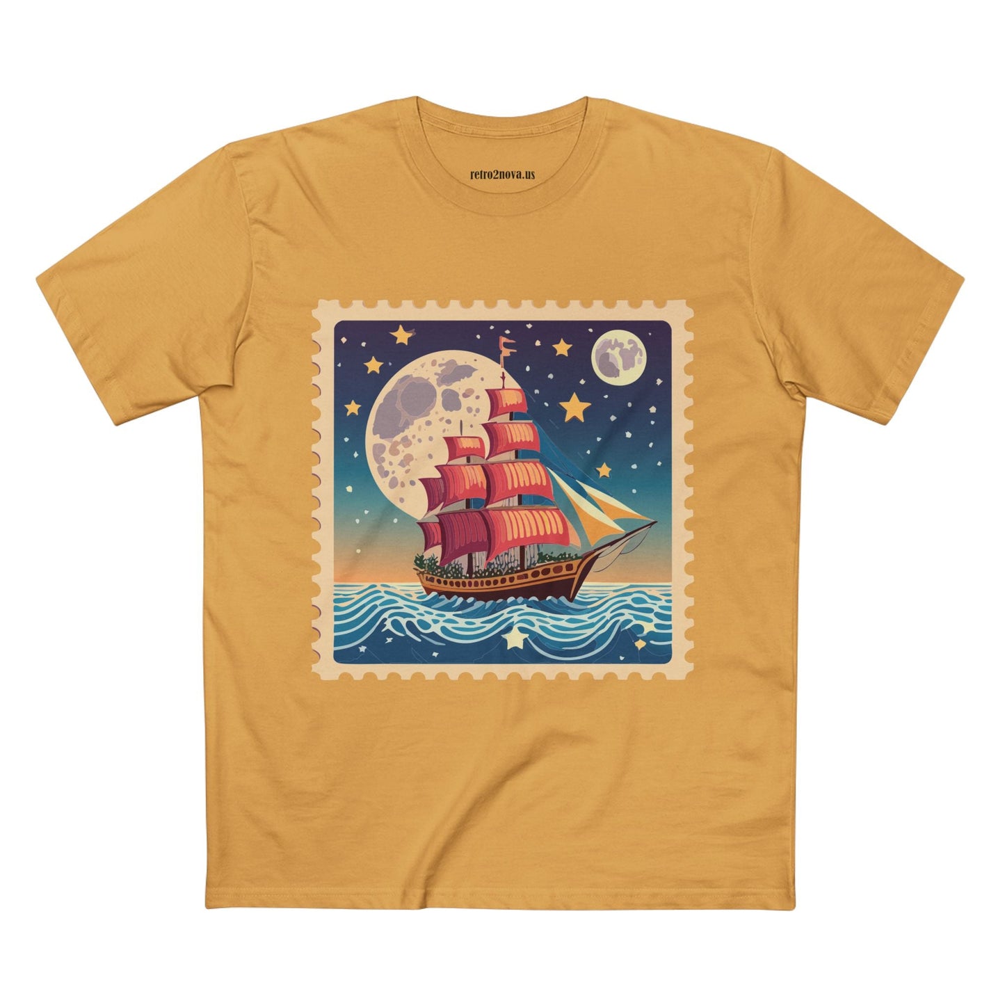 Stamp Shirt Postage Stamp Tee Unisex Premium Cotton Art Design Original Art By Retro2Nova Collection
