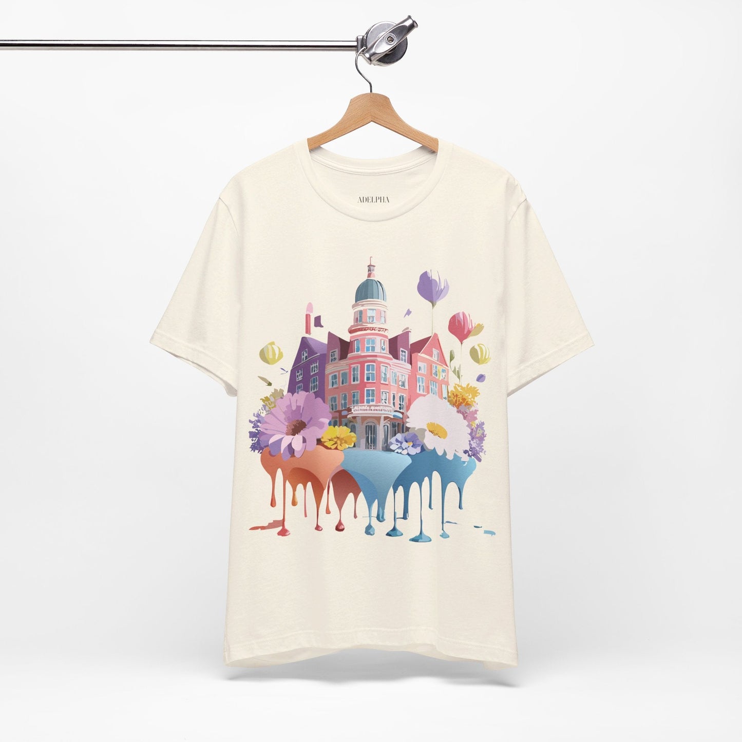 Unisex Graphic T Shirt With Adelpha Artwork Vintage Amsterdam Design Short Sleeve