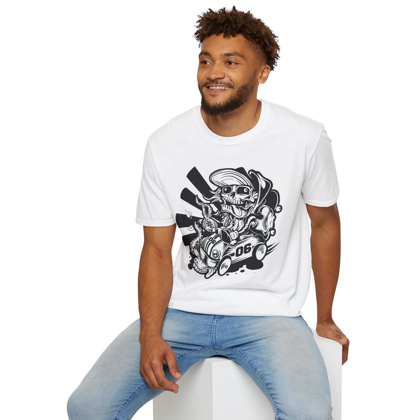 Cartoon Animation T Shirt Unisex Softstyle 64000 Cotton Tee With Fun Art Design Graphics