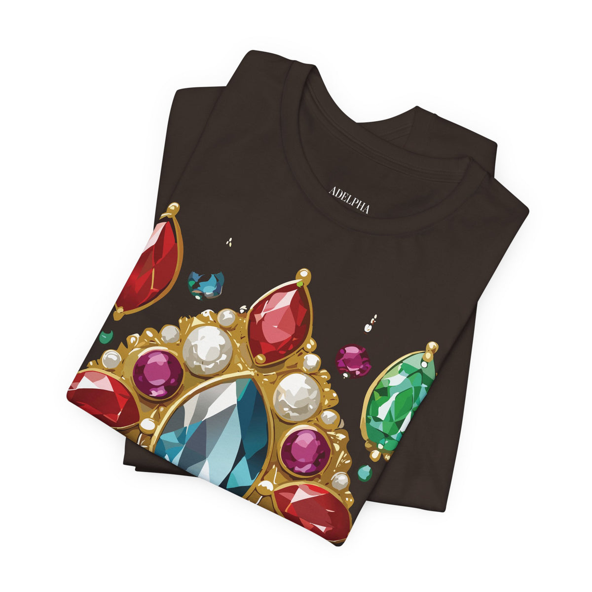 Jewelry Graphic Unisex Cotton Bella+Canvas Tee with Art Design n138