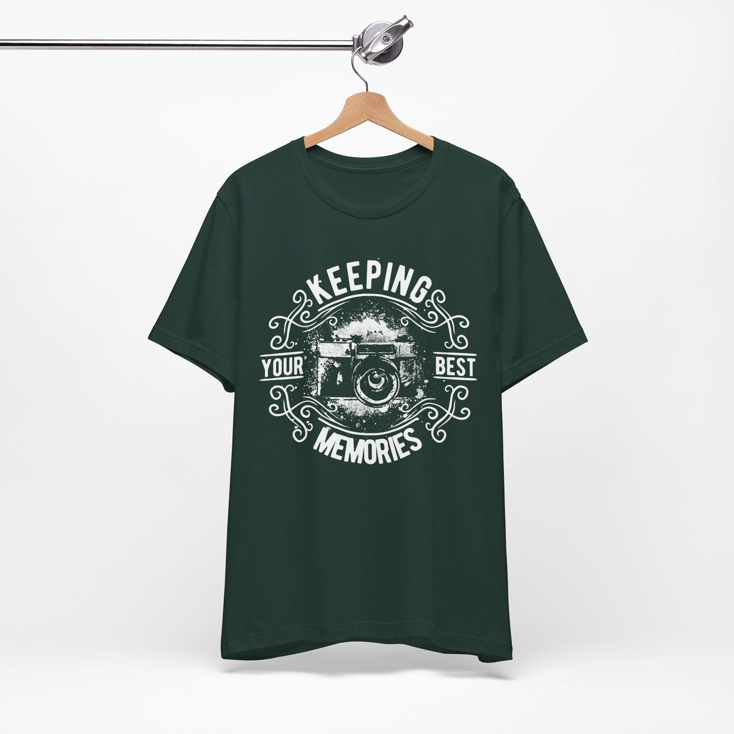 Keeping Your Best Memories T-Shirt Vintage Camera Graphic T-Shirt A-5