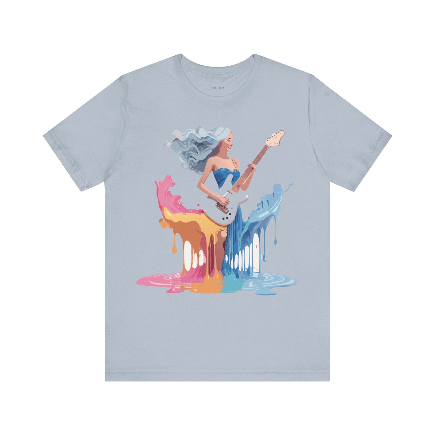Music Graphic Unisex 100 Cotton Vintage Art with Musical Elements Tee 44