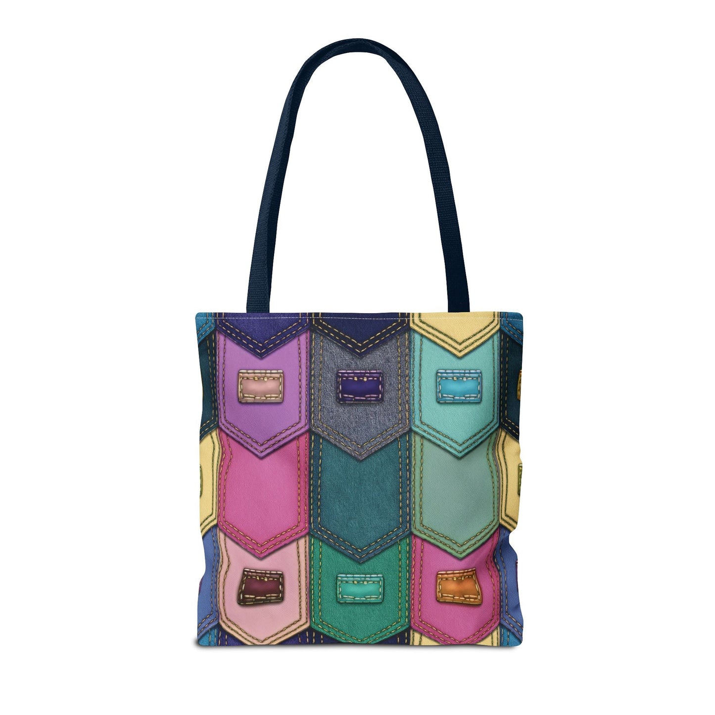 Denim Canvas Bag, Tote Bag Denim Printify