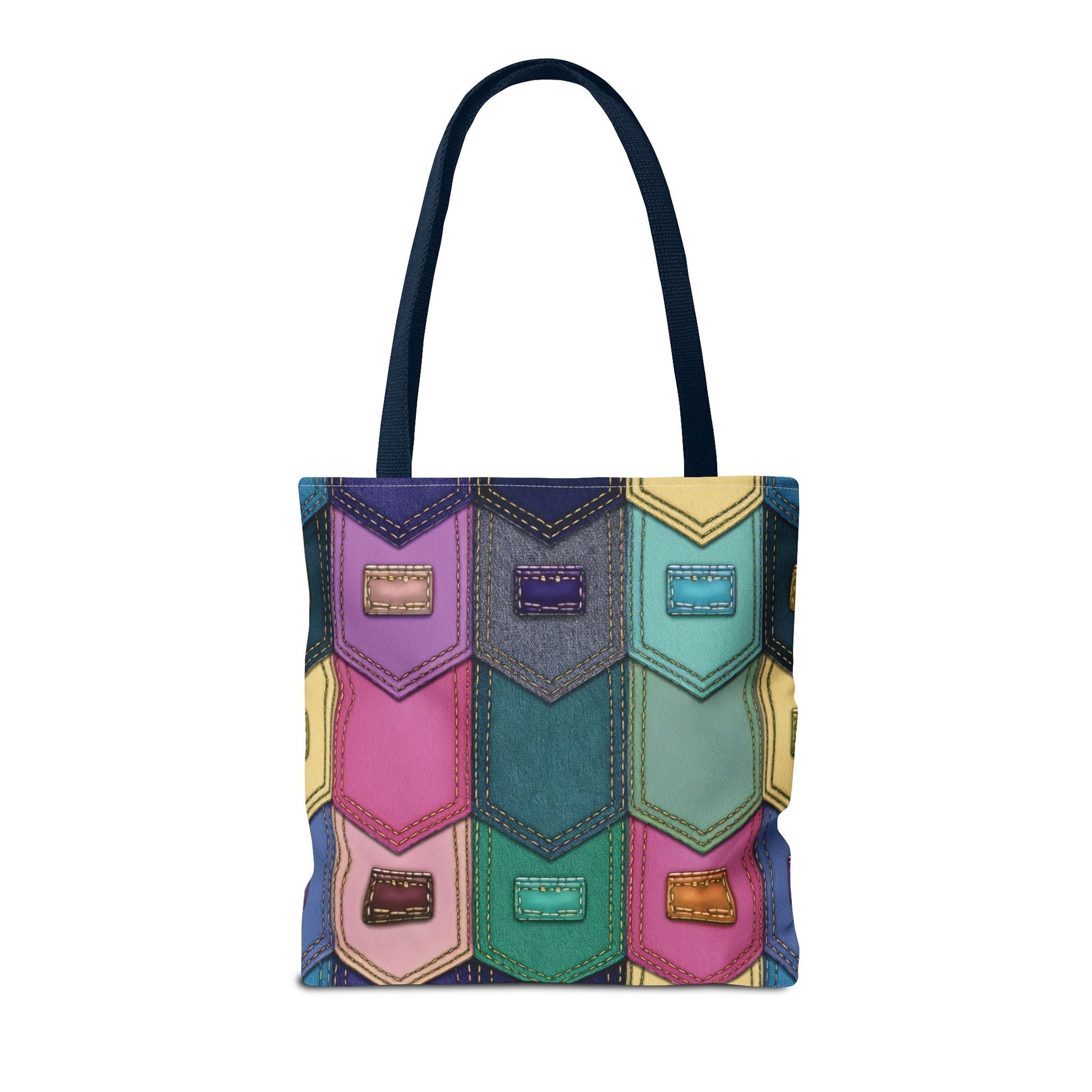 Denim Canvas Bag, Tote Bag Denim Printify