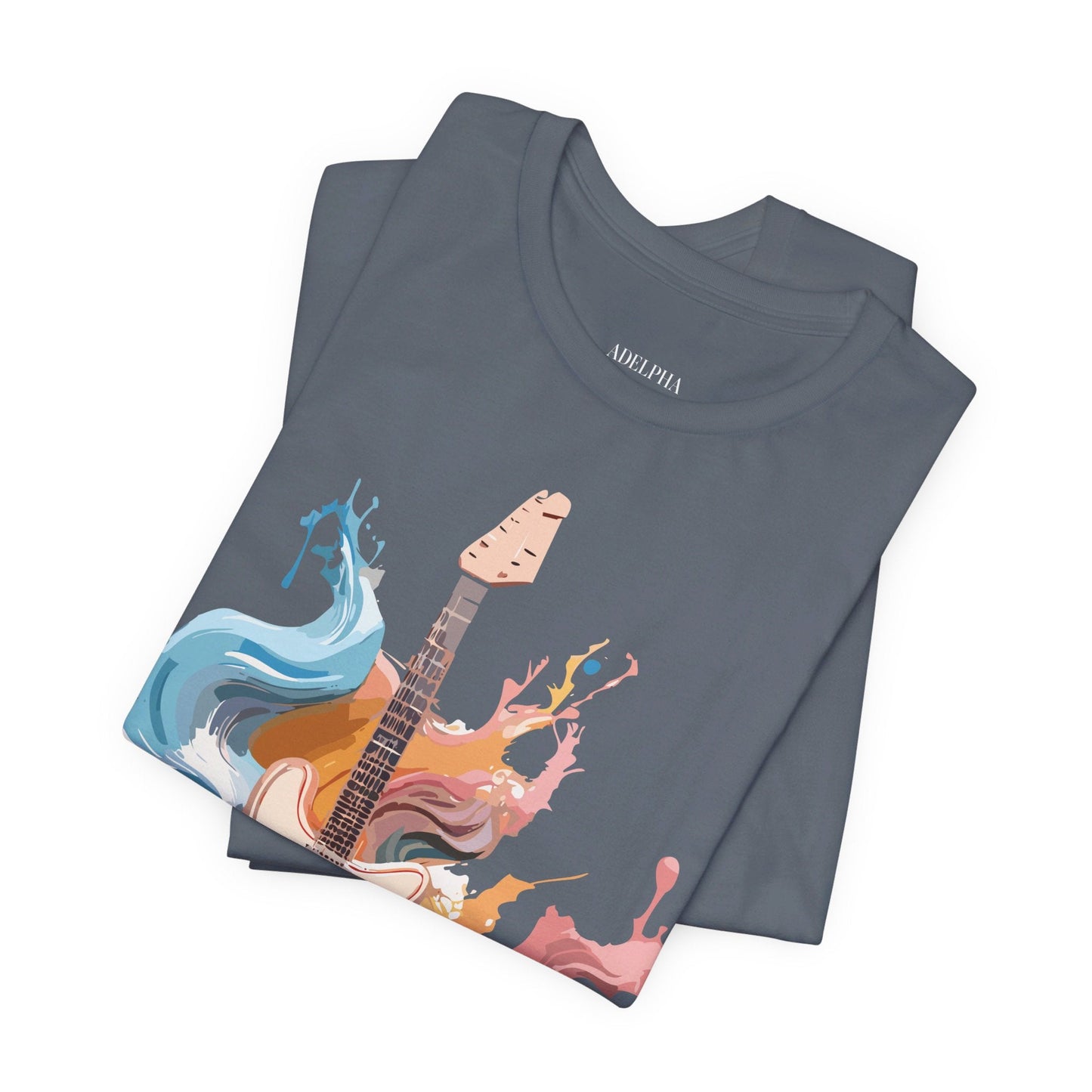 Adelpha Music Graphic T Shirt Unisex Short Sleeve Vintage Inspired Art Tee For Everyday Casual Wear