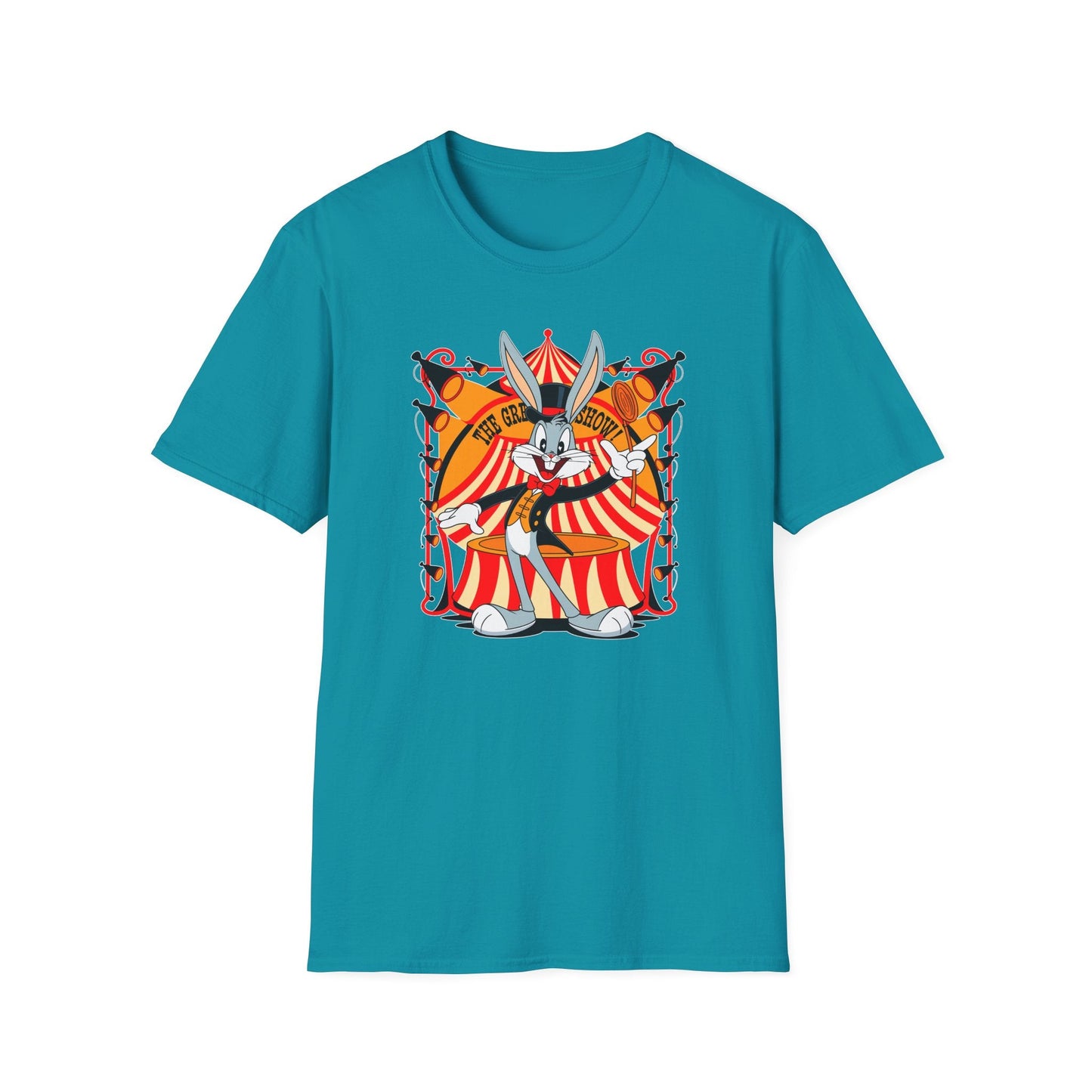 Bugs Bunny Unisex Shirt Gildan Softstyle Tee Cartoon Graphic Design 100 Percent Cotton