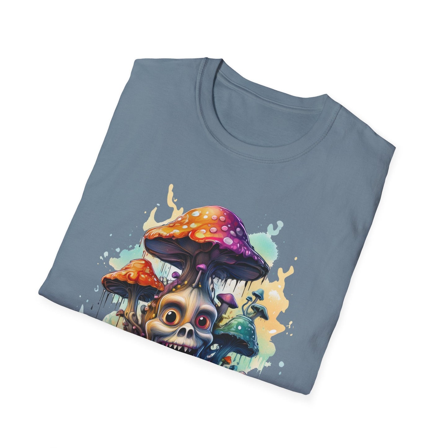 Mashroom Tee Shirt Unisex Graphic Mashroom Tee Fun Fungus Design Softstyle 64000