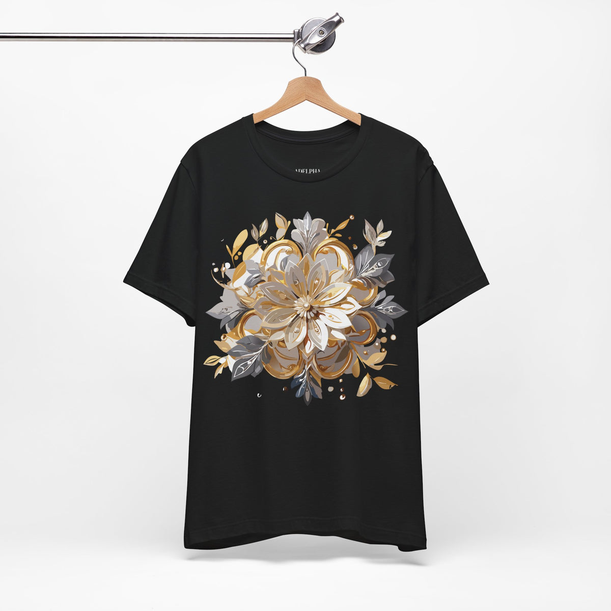 Jewelry Graphic Unisex Cotton Bella+Canvas Tee with Gemstones Art Design m38