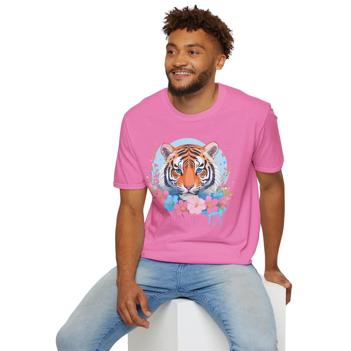 Tiger Shirt Unisex Softstyle T Shirt Gildan 64000 Animal Tee