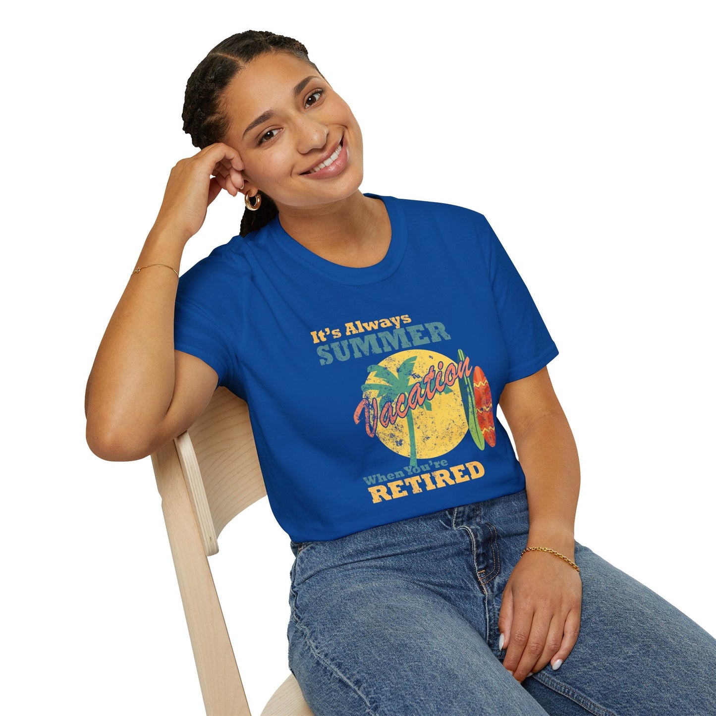 Summer Unisex T Shirt With Art Design Gildan Softstyle 64000 100 Percent Cotton Tee