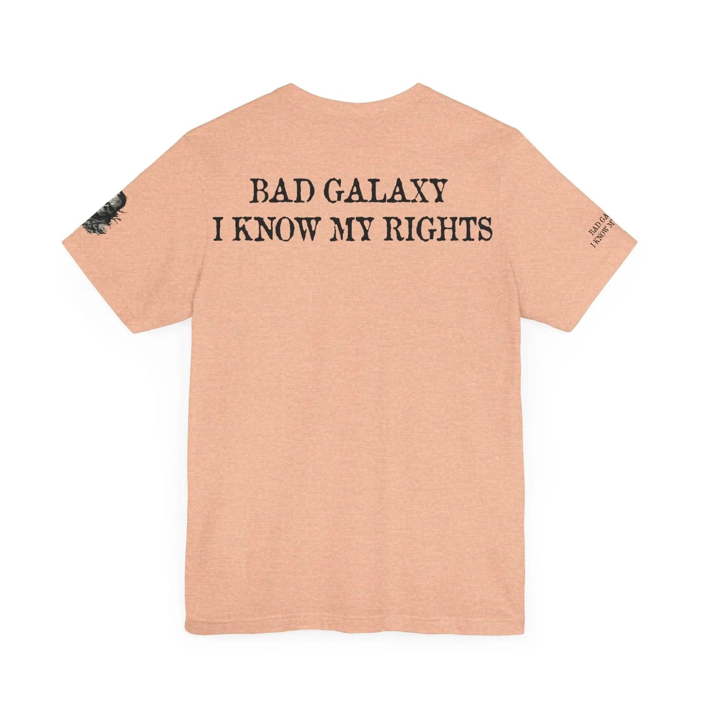 Skull T Shirt From Bad Galaxy Made To Order Cotton Tee With Eco Friendly Inks USA