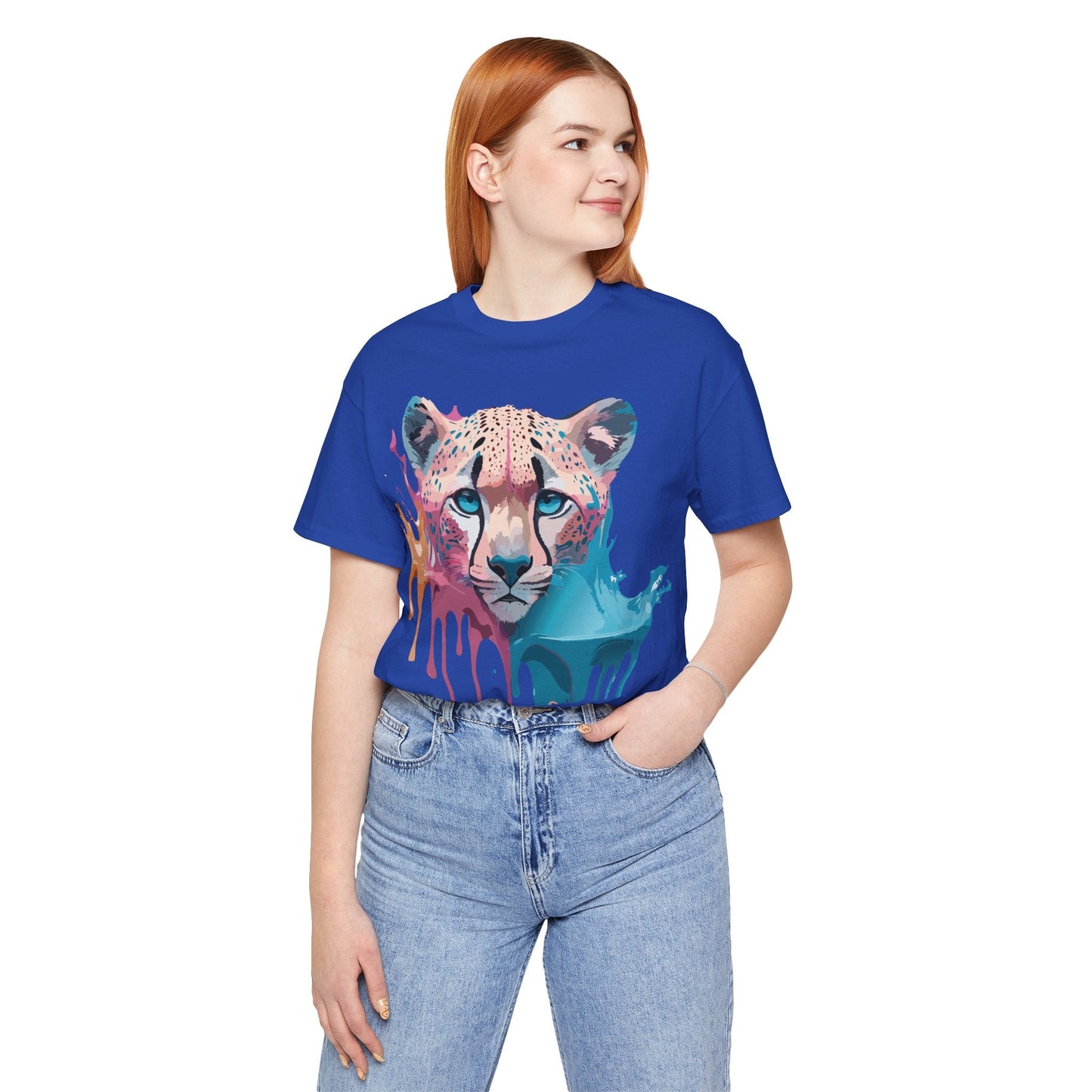 Cheetah Graphic Unisex 100 Cotton Artwork Tee 12