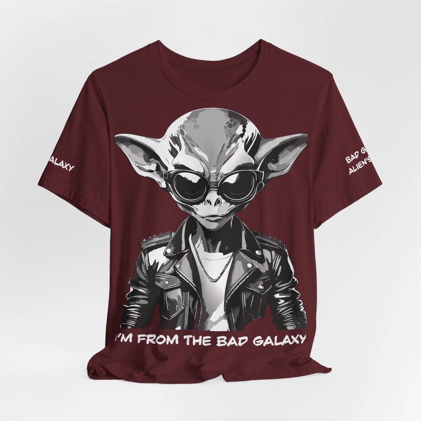 Tee Shirt With Alien From Bad Galaxy 100 Percent Cotton Made In USA Free Shipping