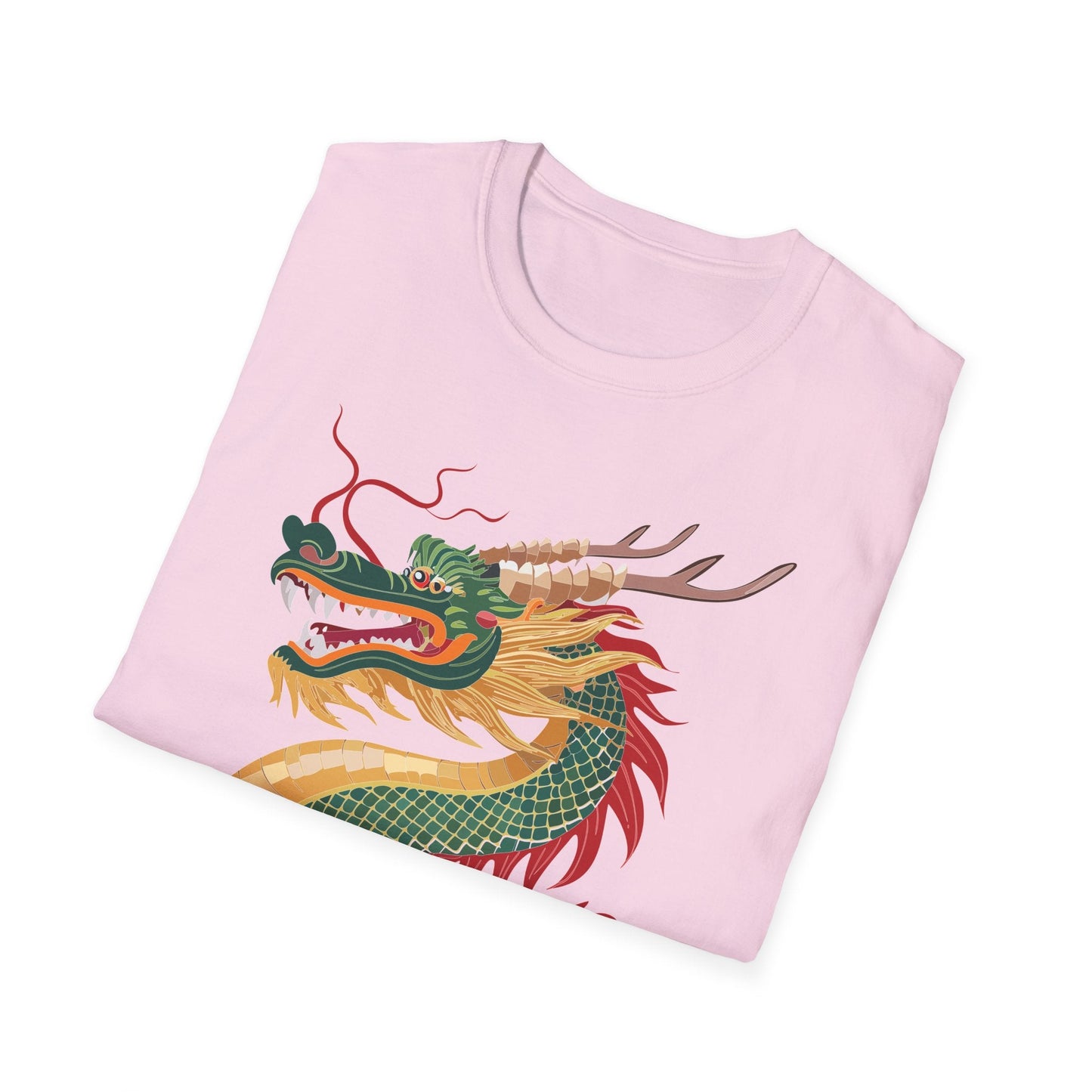 Dragon Graphic Unisex Cotton Softstyle Art Design Tee With Animals 9