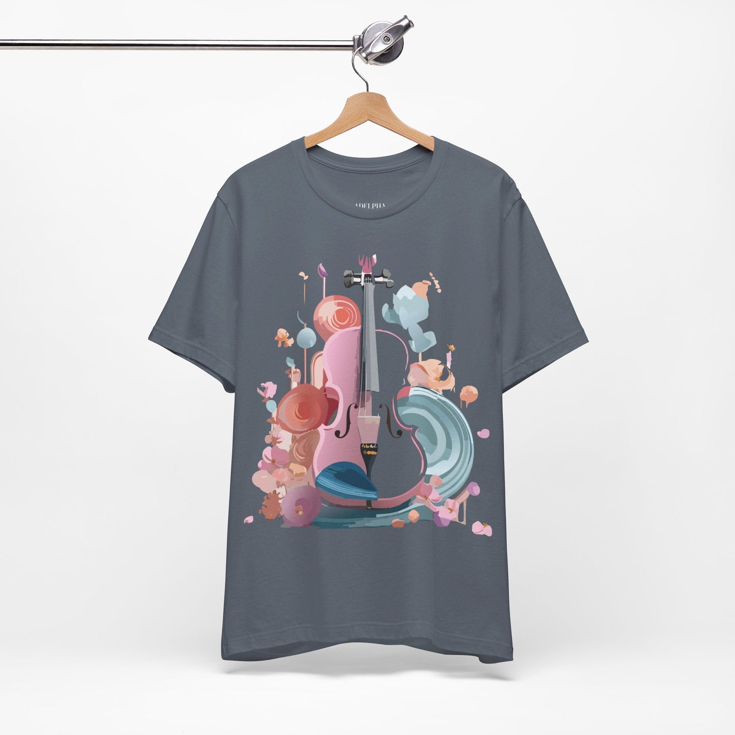 Adelpha Music Graphic T Shirt Unisex Short Sleeve Tee Vintage Inspired Artwork Edition