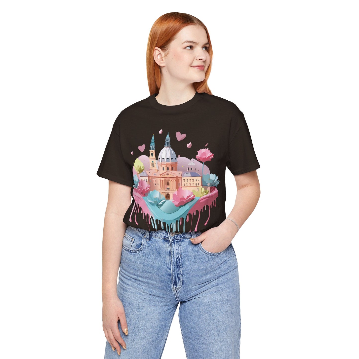 Prague Tourist Graphic Tee By Adelpha Unisex Vintage Inspired Art Shirt Original Artwork