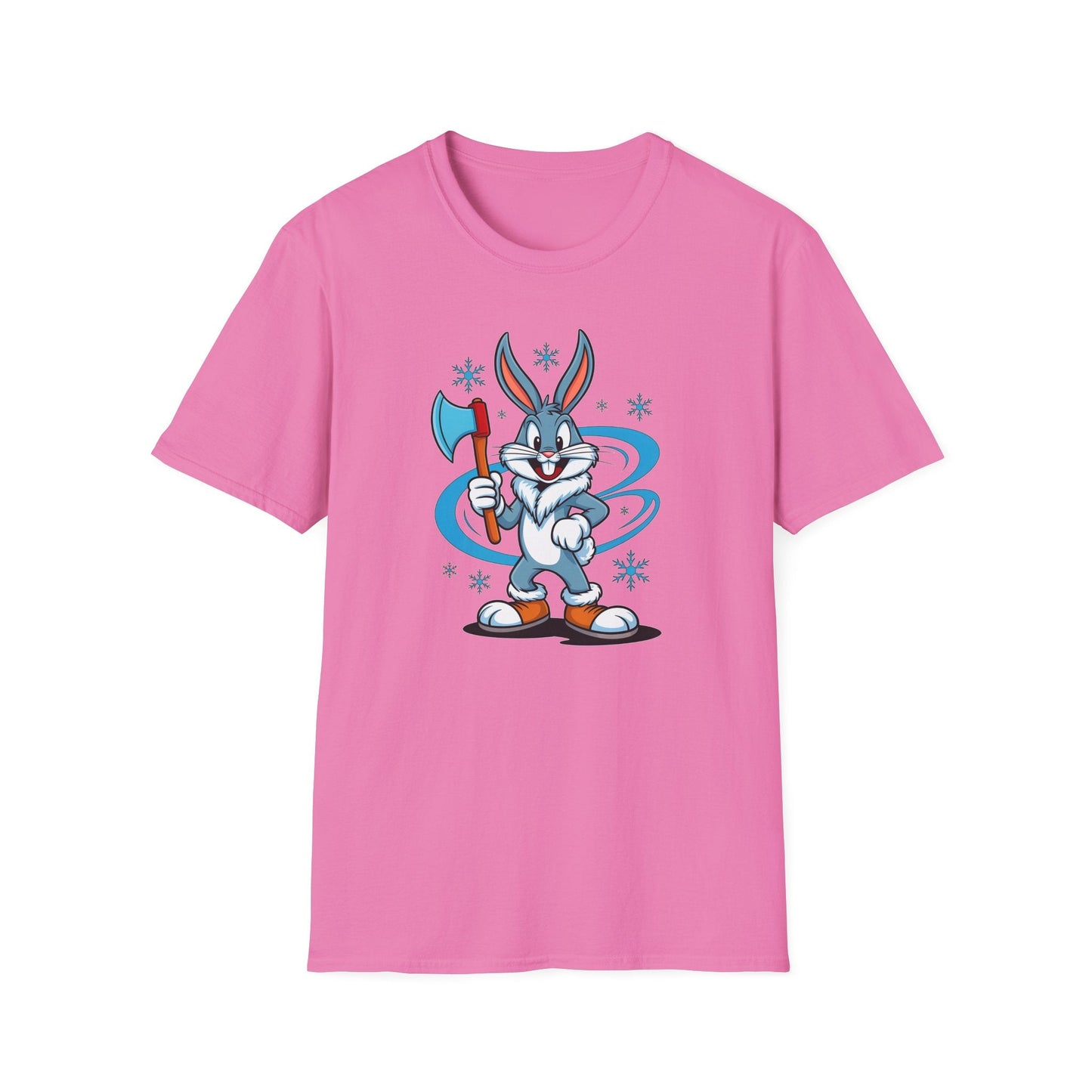 Bugs Bunny T Shirt Cartoon Print Unisex Softstyle Tee Gildan 64000 100 Percent Cotton