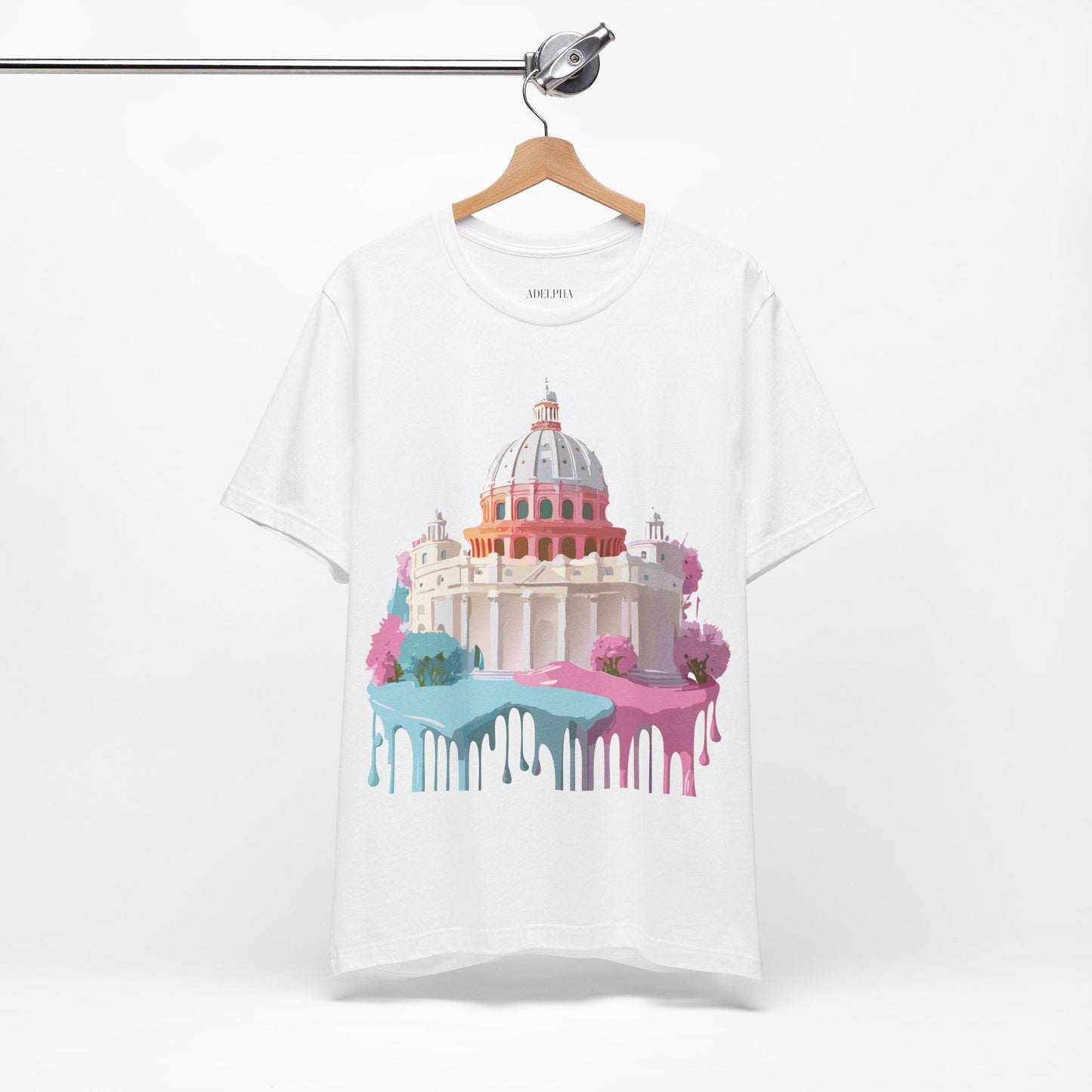Adelpha Rome Tourist Shirt Unisex Graphic Tee With Vintage Art Design Comfortable Fit