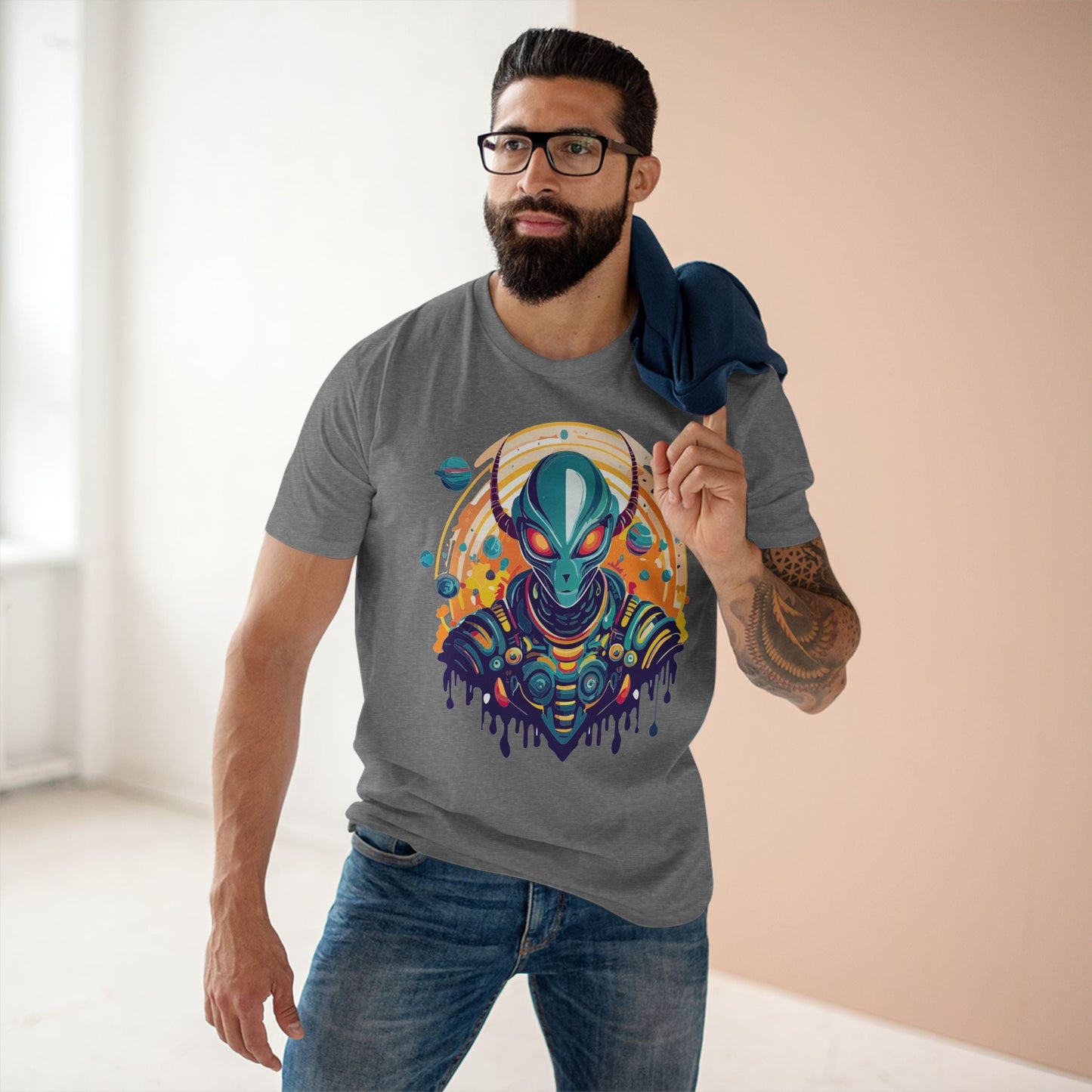 Aliens Graphic Unisex 100 Cotton Staple Tee 27