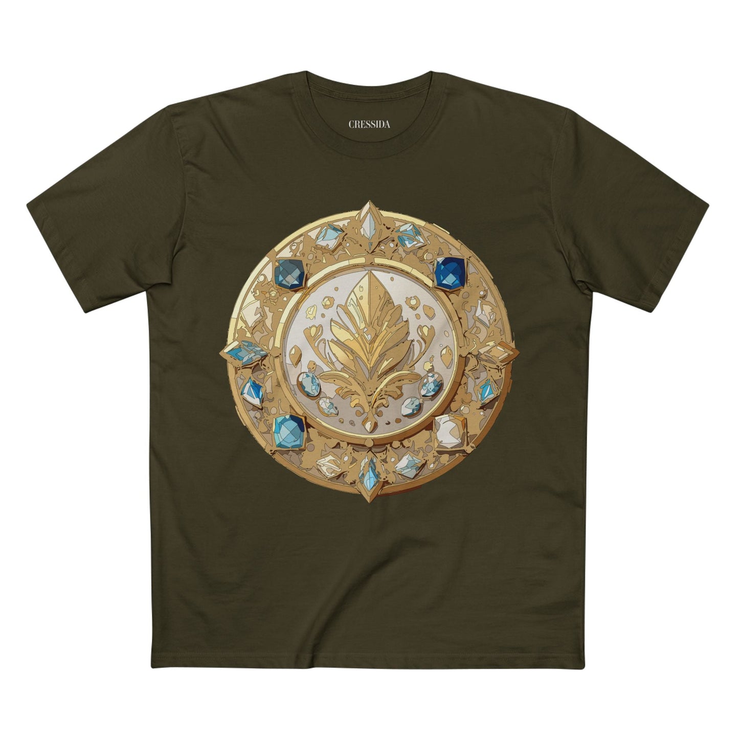 Medallion Graphic T-Shirt Unisex 100 Cotton With Gold Art Design Medal Tee 25
