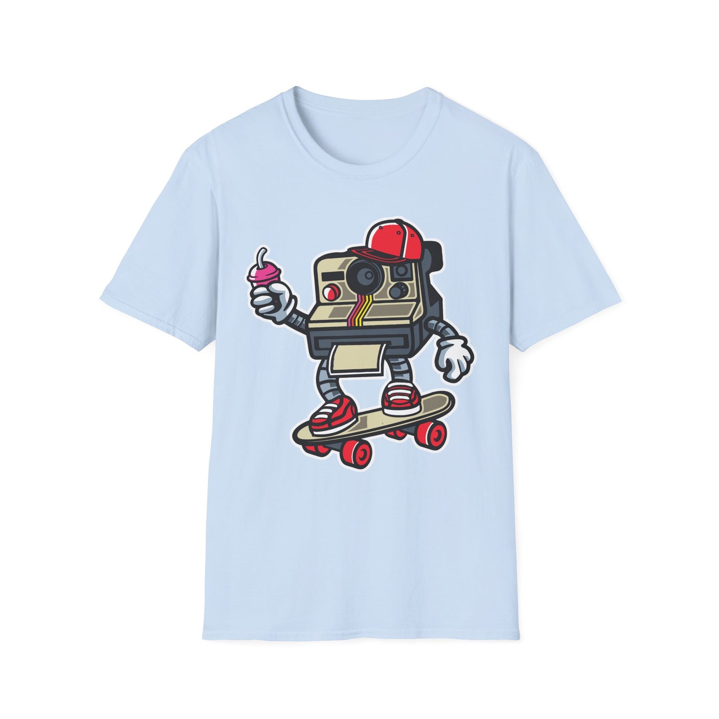 Unisex Cotton T-Shirt with Cartoon Graphic Design
