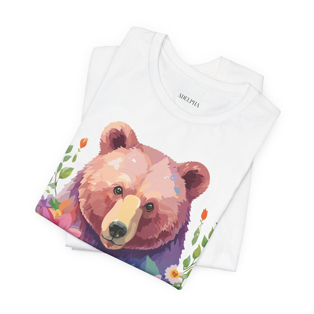 Bear Graphic Design Tee Bella+Canvas Unisex 100 Cotton Tee Shirt a121
