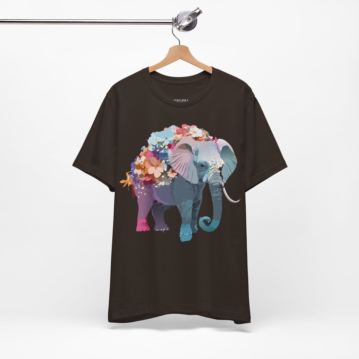 Elephant Graphic T Shirt Unisex Vintage Inspired Adelpha Artwork Short Sleeve Tee