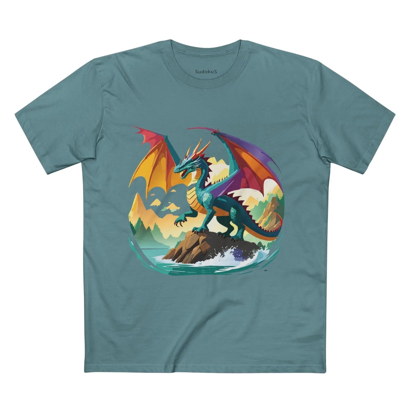 Dragon Graphic Unisex 100 Cotton Staple Tee 25