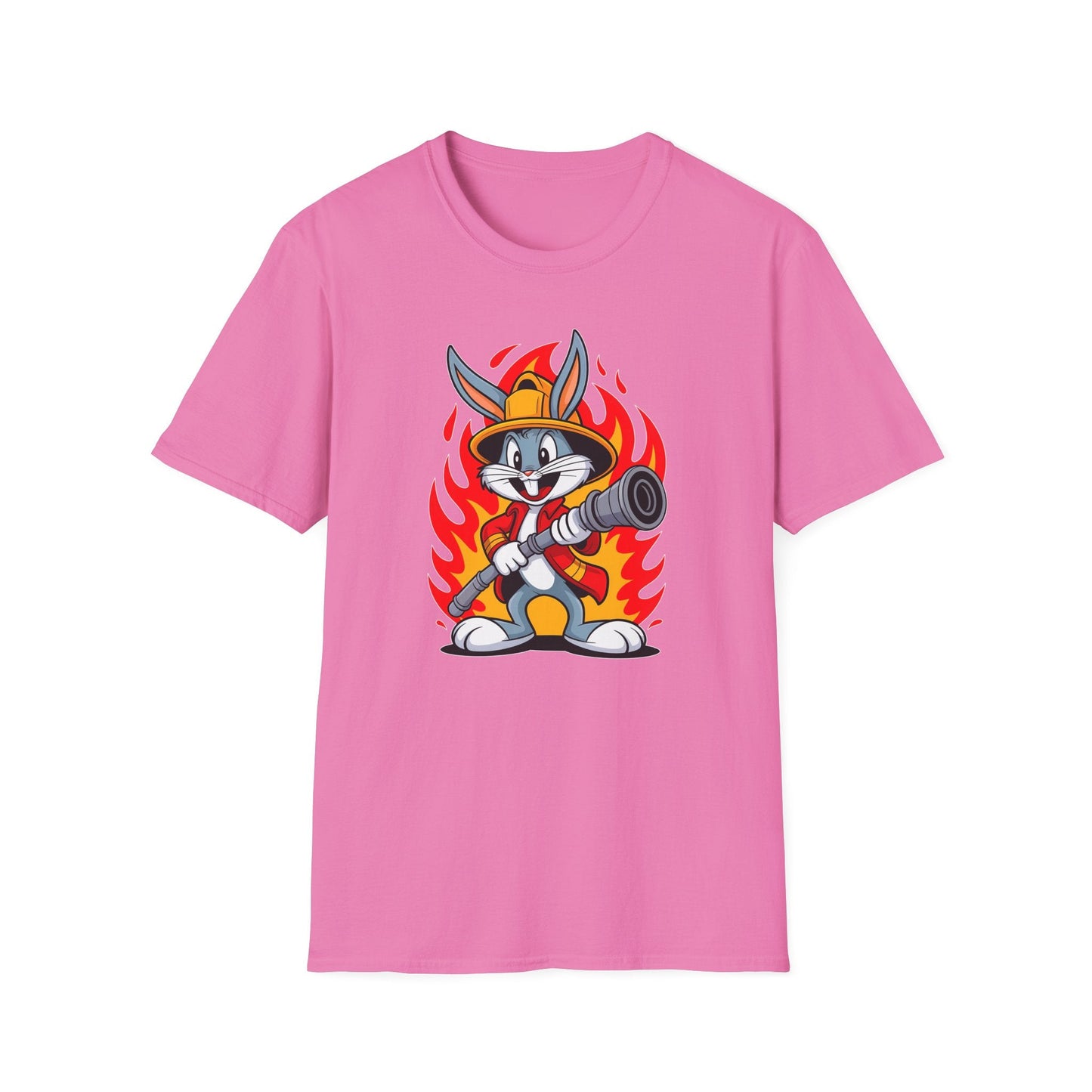 Bugs Bunny T Shirt Unisex Cartoon Graphic Tee 100 Percent Ring Spun Cotton Softstyle