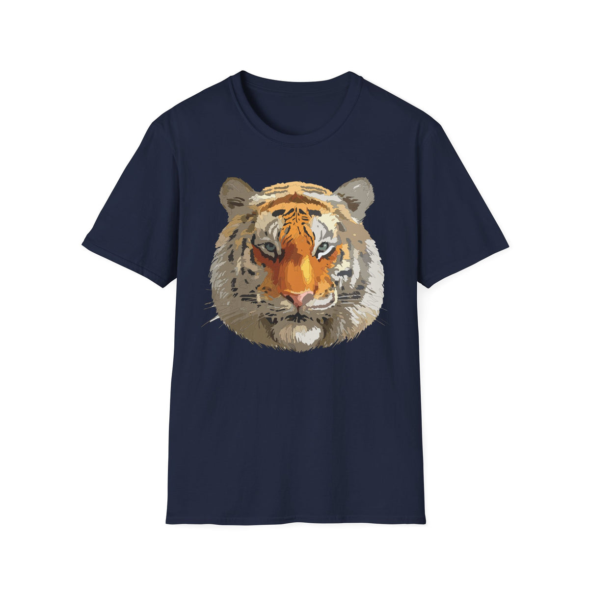 Tiger Face T-Shirt | Realistic Orange Bengal Illustration