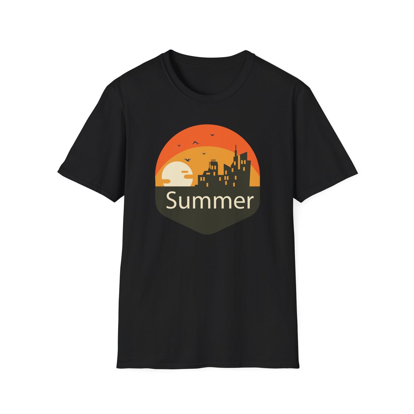 Summer T-Shirt, Summer Design Shirts, Art Tee Shirt with Summer Design - 6