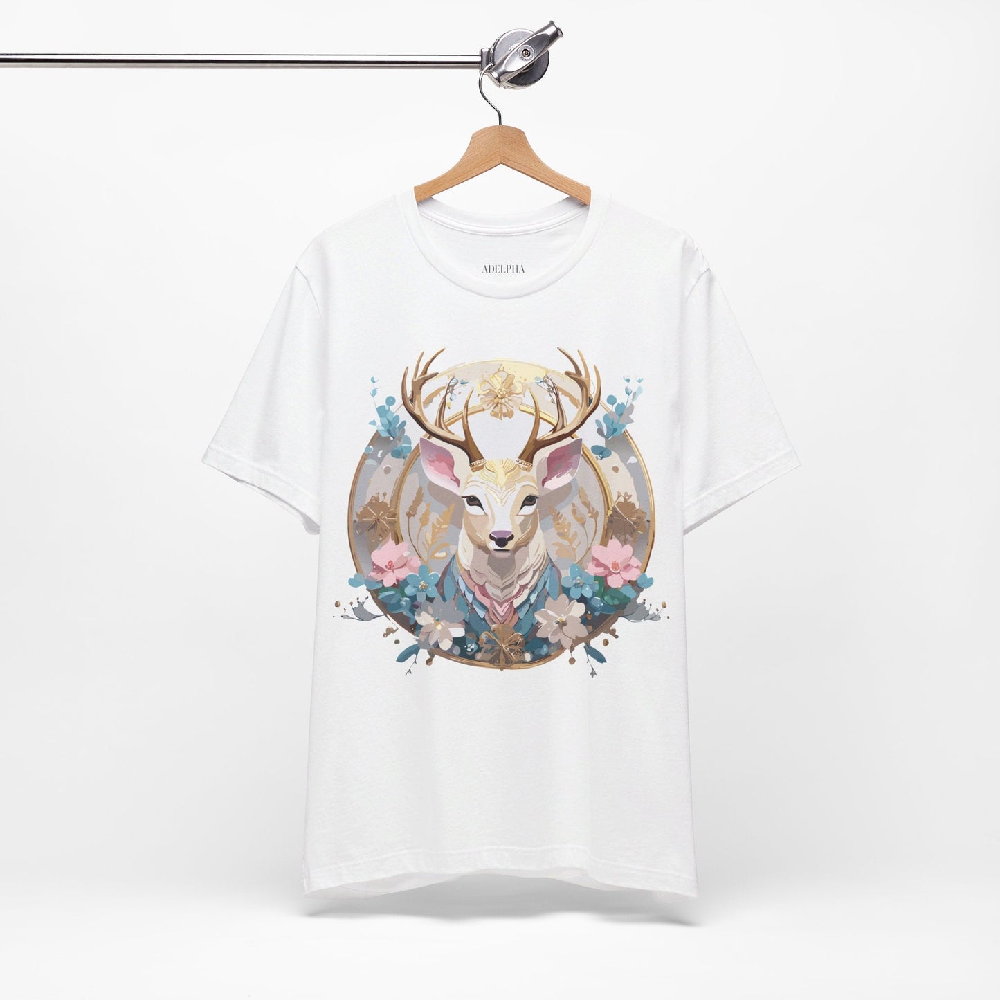 Medallion Graphic Unisex 100 Cotton Vintage Animal Medal Artwork Tee 70