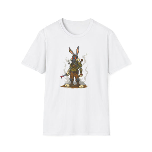 Cartoon Bunny Graphic Unisex Cotton Animal Animation Artwork Design Tee 12
