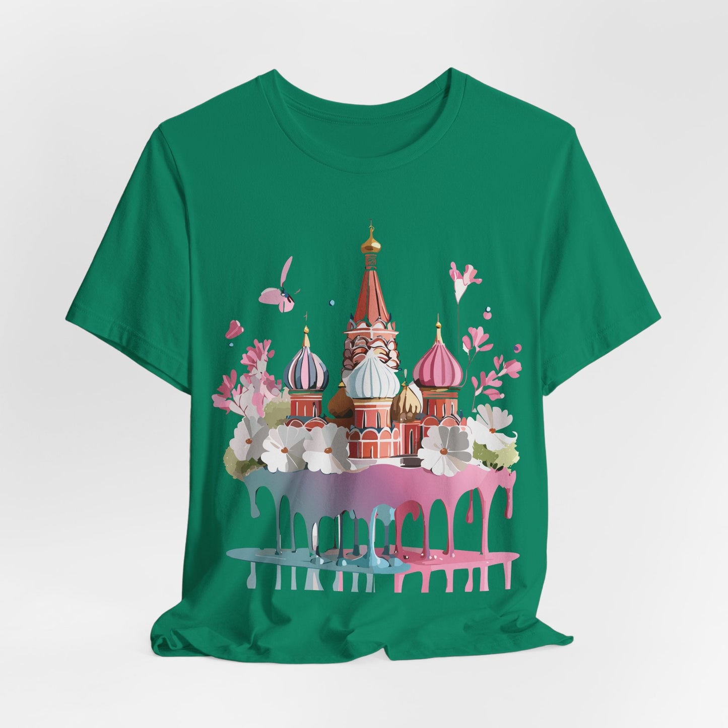 Unisex Moscow Tourist Shirt Graphic Tee By Adelpha Vintage Inspired Art For Everyday Wear