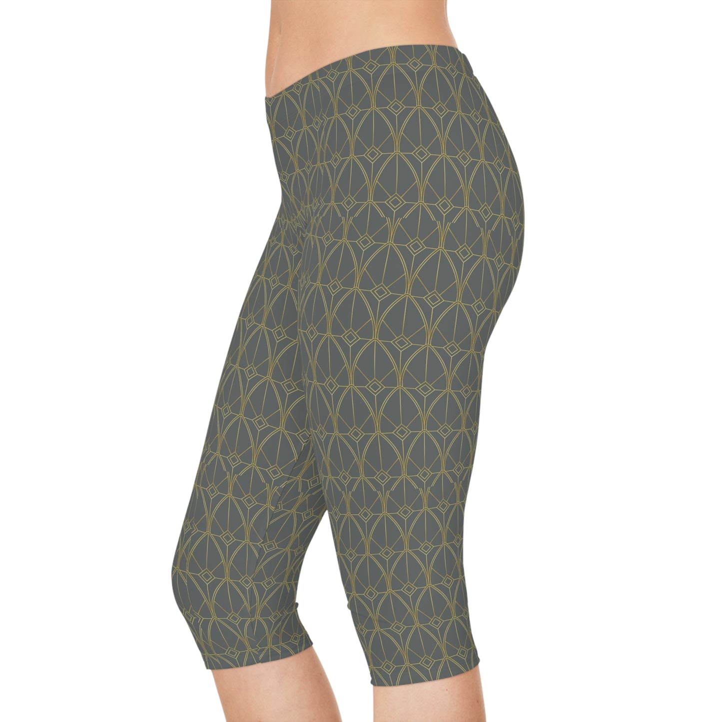 Leggings capri con estampado tradicional