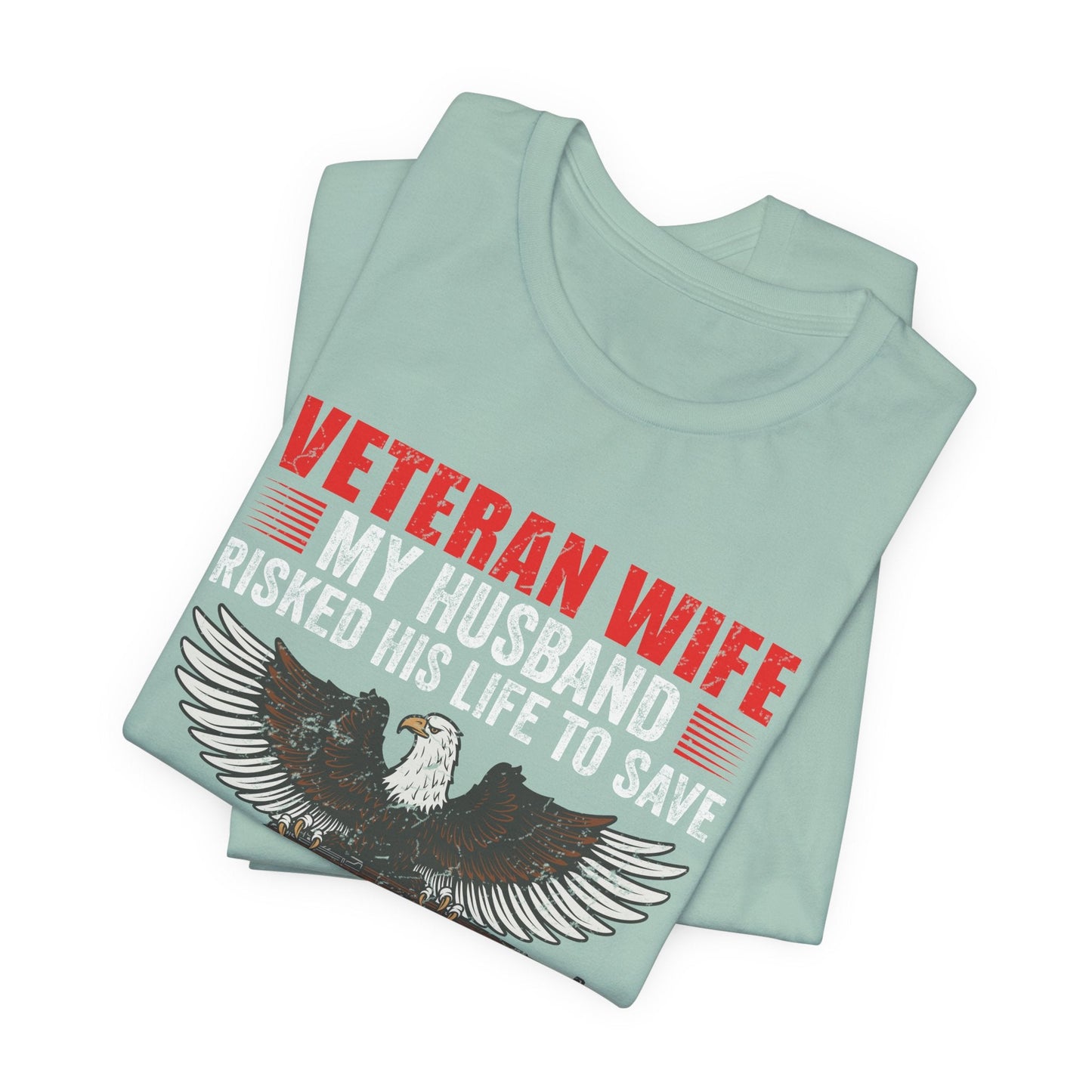 Army Veteran Patriotic Graphic Design Unisex Cotton T-Shirt v40