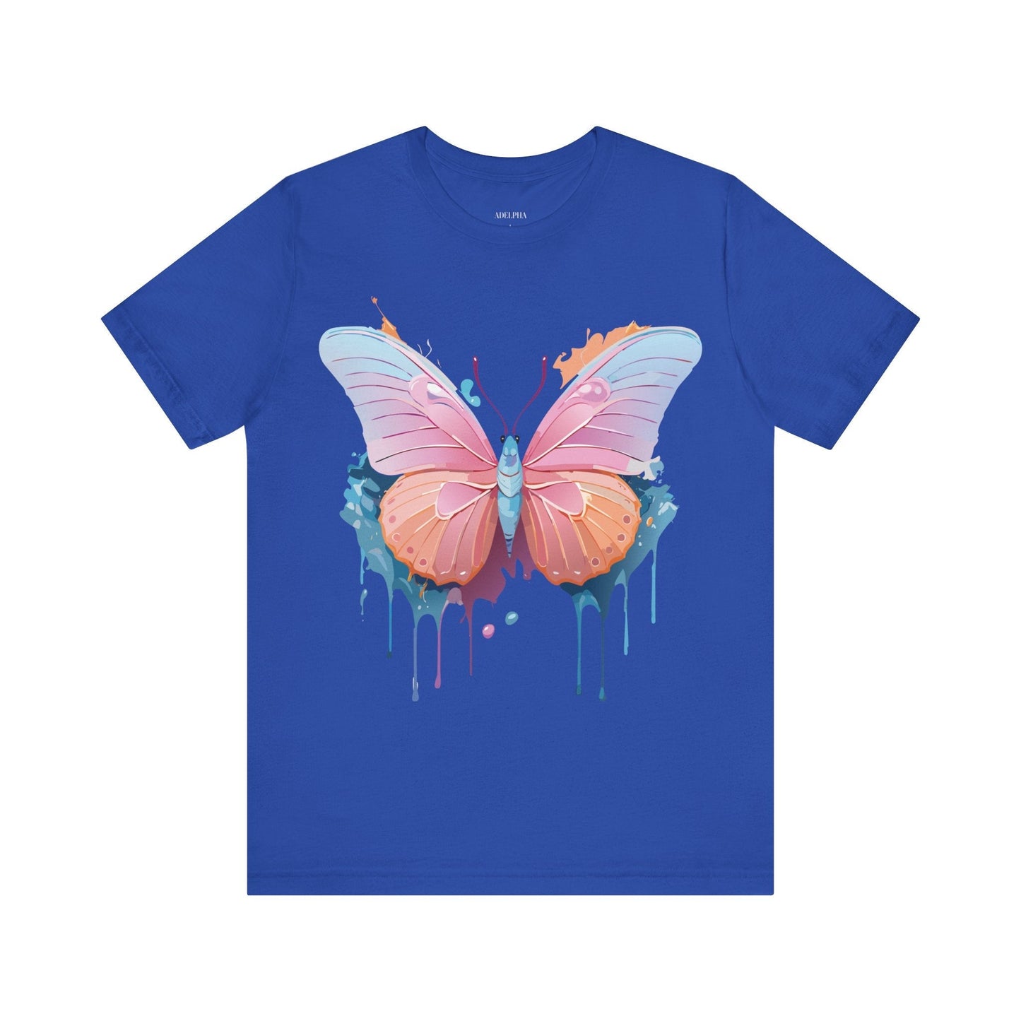 Butterfly Graphic Unisex 100 Cotton Lightweight Vintage Design Jersey Tee 88