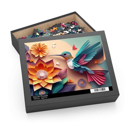 Bird Puzzle 500-Chipboard Pieces in Box | Kids Puzzles Size: 16" x 20",  Ages 9+ and Family pn66